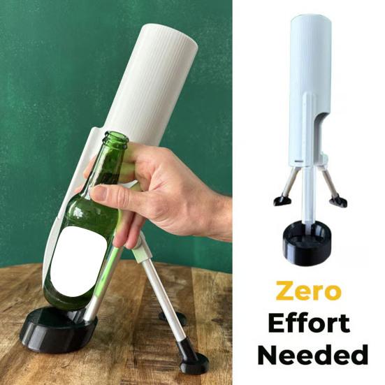 Автоматическая открывалка для бутылок, Hands-Free, управление одним пальцем, простой инструмент для снятия крышек с пивных и газированных напитков, аксессуар для бара и кухни