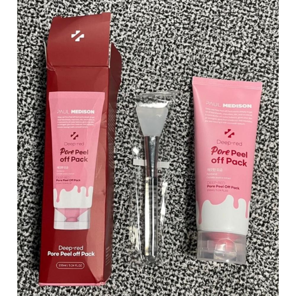 Paul Madison Deep Red Pore Peel-Off Pack 155ml, 1 Pack, 3 Packs