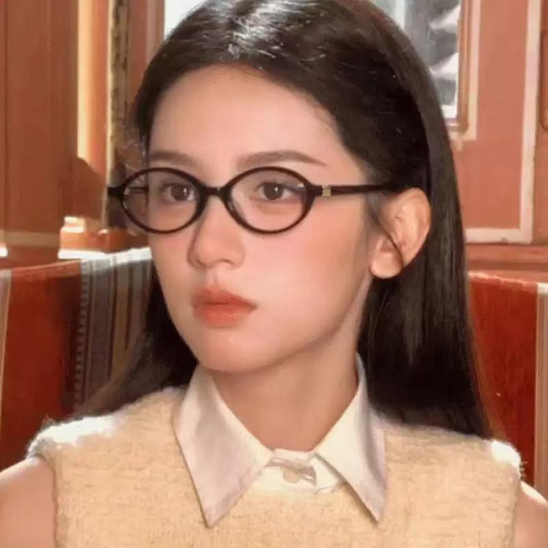 Овальные очки Y2K, блокирующие синий свет, женские прозрачные очки с фильтром от радиации, очки с защитой от радиации