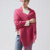ABRAHAM MOON Merino Wool Shawl 70cm - Pink