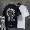 GZ-8936 2025 Summer New High Quality Cotton Round Neck Loose Large Size Men's and Women's T-shirt Couple T-shirt