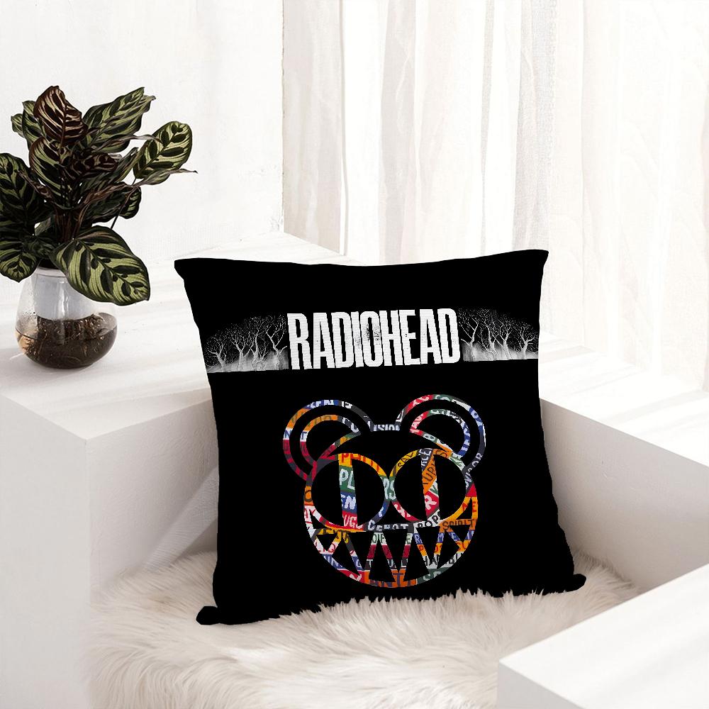 B-Британская группа RadioheadS Наволочка Плюшевая Ткань Мягкая Наволочка Двусторонняя Печать Чехол для Подушки Чехол для Декоративной Подушки
