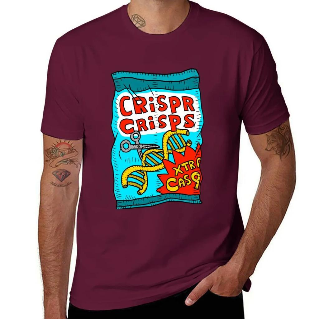 crispr cas9 crisps T-Shirt oversized boys animal print tops quick drying men tshirt