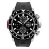 CO-1 Chronograph Rubber Strap Black Dial Automatic Diver's 01128-3NRCA-NN 500M Men's Watch