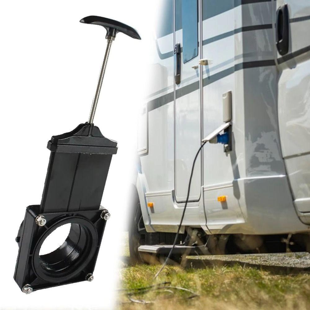 Пластиковый коллектор сточных вод для RV Нержавеющая сталь Аксессуары для модификации RV Шиберный клапан