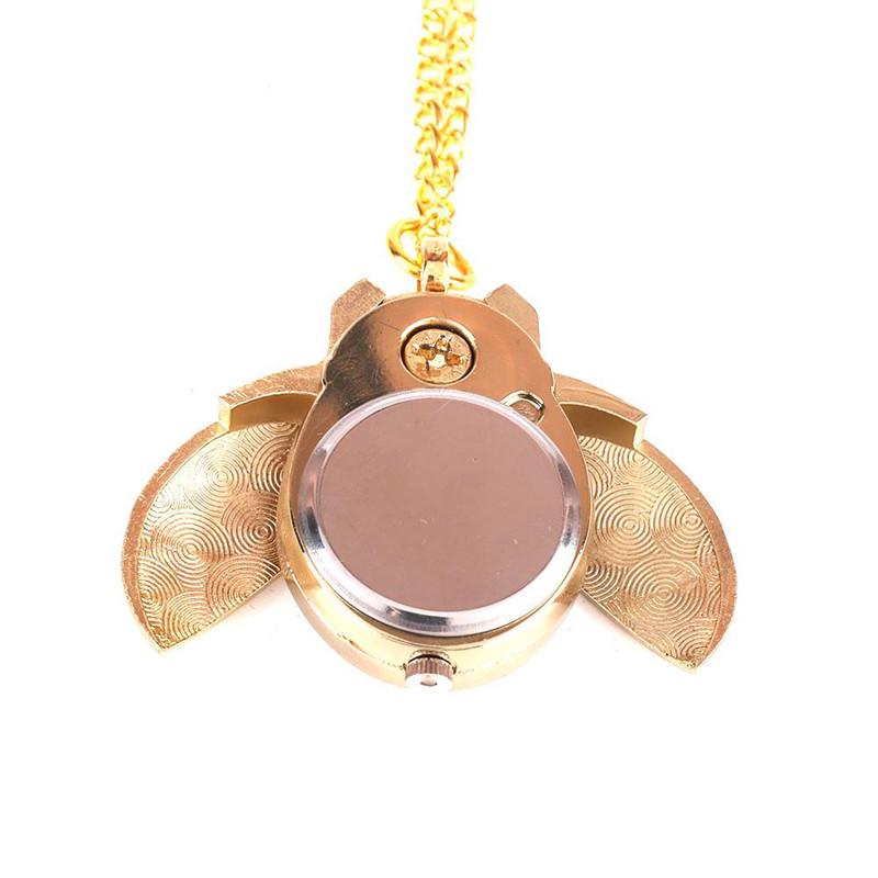 Кулон кварцевые часы "Божья коровка" на цепочке