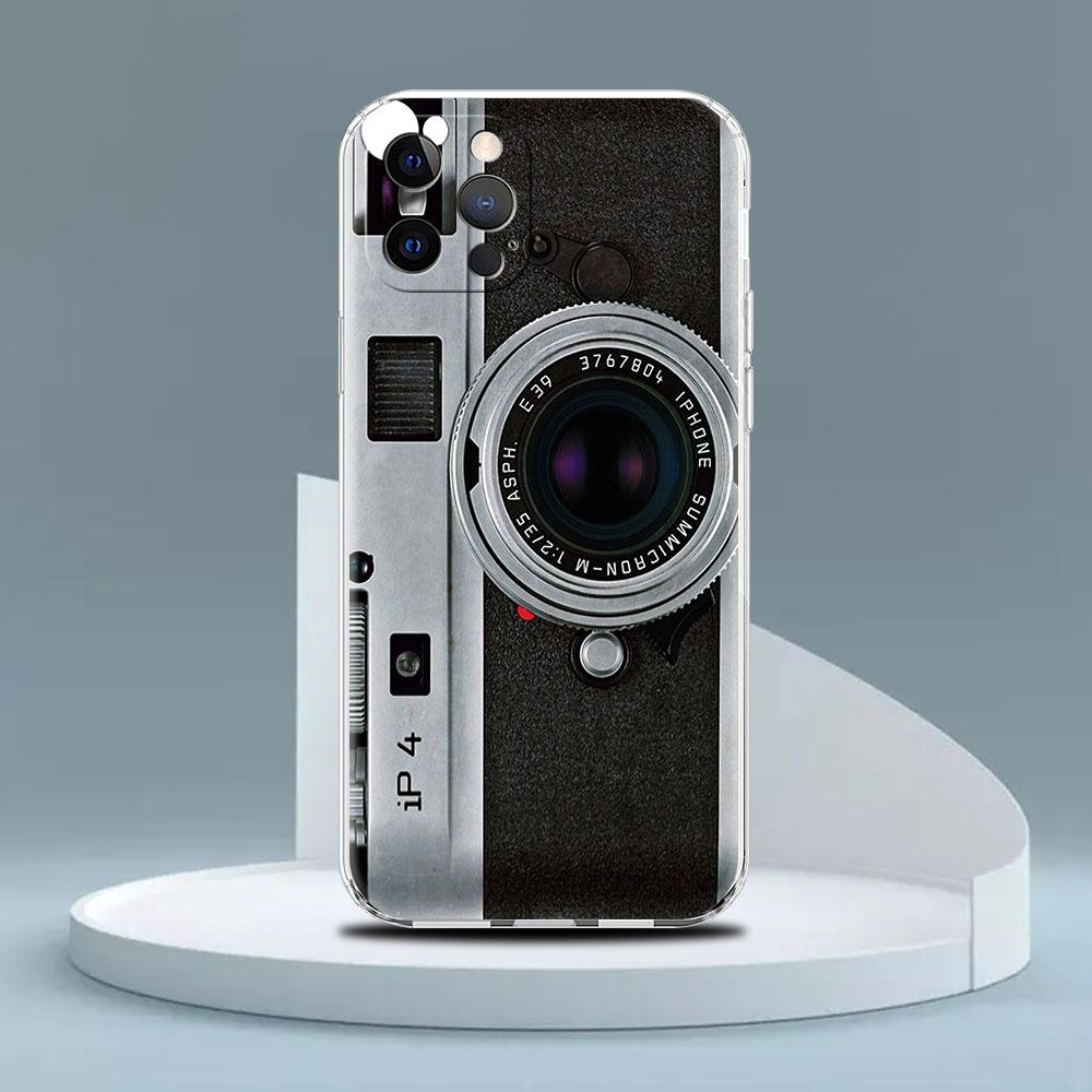 Vintage Camera Cassette Clear Case For Apple iPhone 13 11 14 12 Pro 7 8 Plus XR X XS Max 6 6S 13Pro Silicone Phone Cover