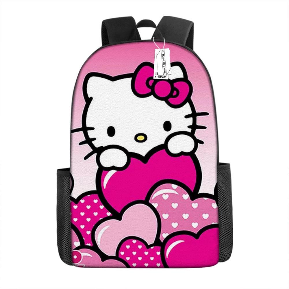Мультяшный рюкзак Hello Kitty Школьная сумка Ello Kitty Рюкзак с цифровой печатью