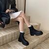 Гуанчжоу ботинки Мартин женские 2025 новые корейские увеличивающие рост короткие ботинки осенние универсальные ботинки-сигареты эластичные одинарные ботинки