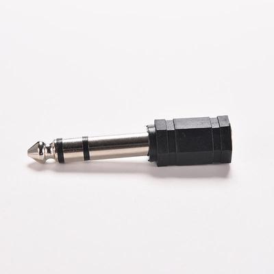 1 шт. 6,5 мм 1/4 штекер на 3,5 мм 1/8 гнездо стерео аудио микрофонный штекер адаптер мини-джек