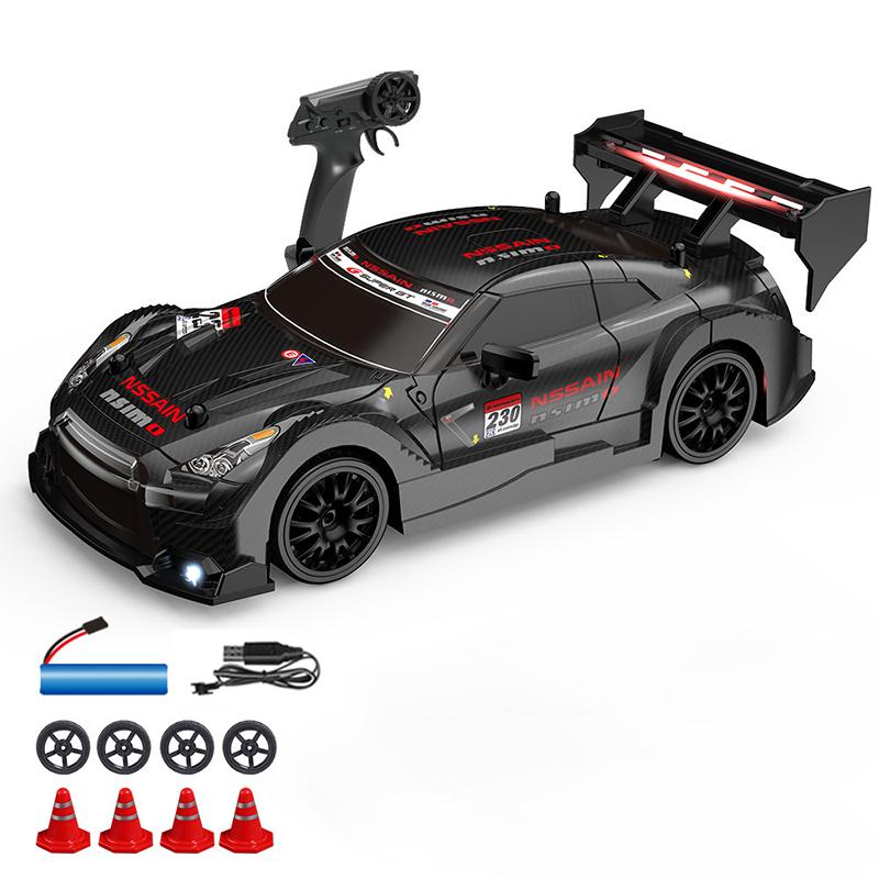 1/24 RC Дрифт-машинки Высокоскоростное транспортное средство Мустанг 4WD Автомобиль для гонок с дистанционным управлением Игрушка для мальчиков Соревновательная гоночная машина Подарок Сменная шина