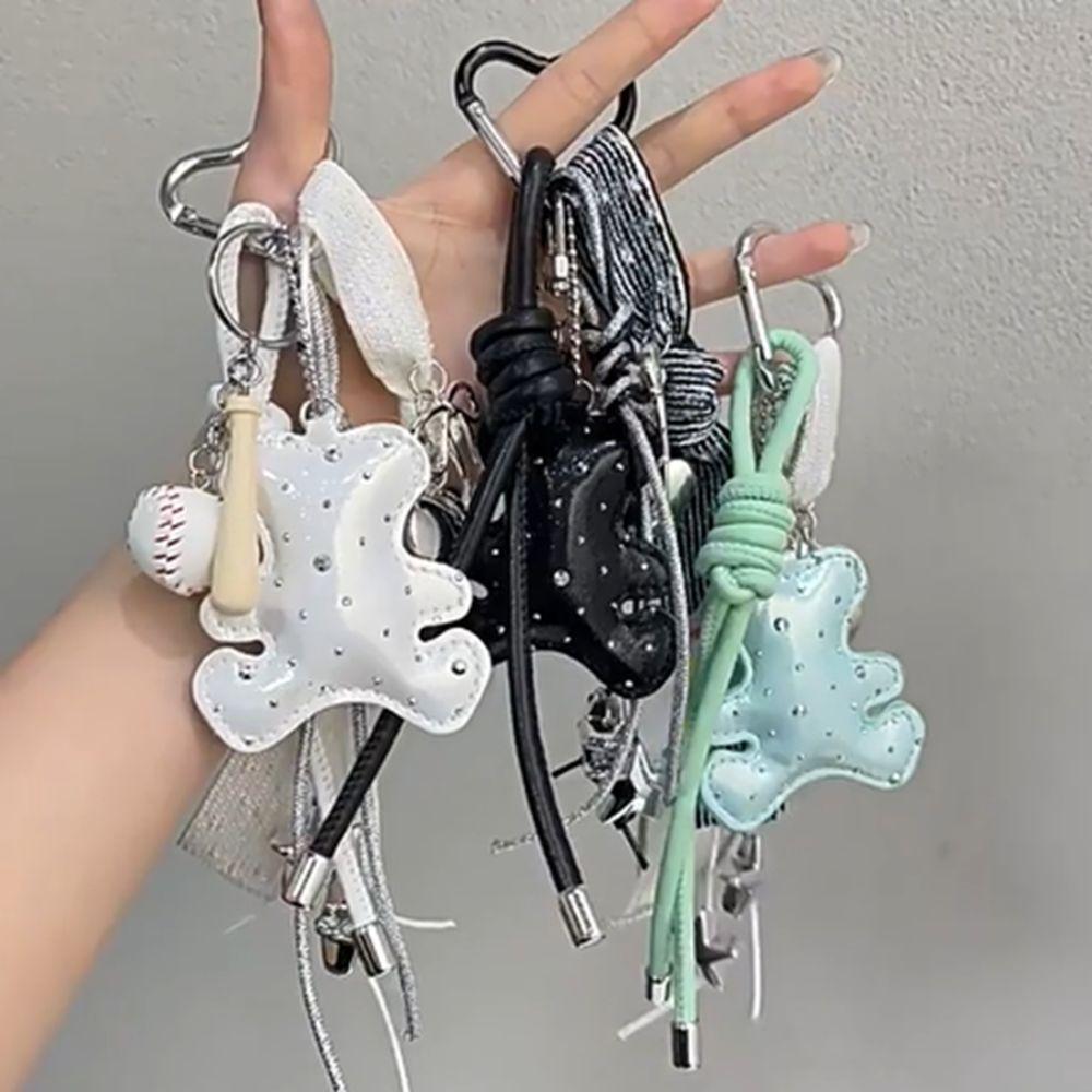 Bag Charm Braided Rope Bag Pendant High-grade Love Tassel Keyring Friends Birthday Gifts