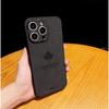 Чехол с текстурой кожи кленового листа для iPhone 11/12/13 Pro/14 - Премиум, Магнитный, из Кожи Ягненка, Полное Покрытие, Креативный Дизайн для Мужчин.