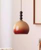 Caramel Glass Chandelier: Retro Wabi-Sabi Design for Bedroom, Restaurant, or Bar.