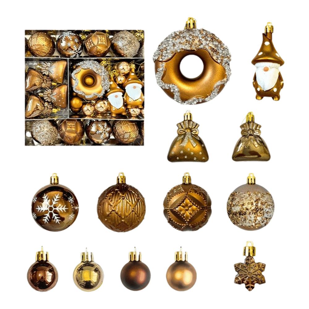 22Pcs/Set 6CM Christmas Tree Balls Creative Xmas Ornament Ball Showcase