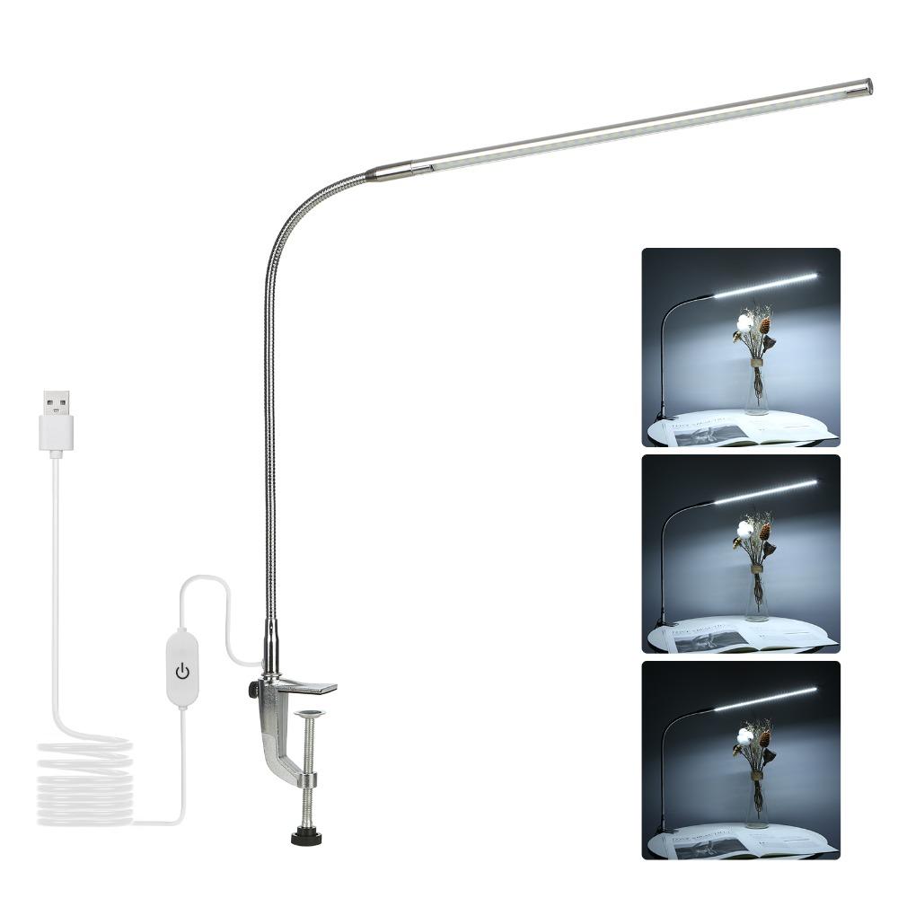 Adjustable LED Desk Lamp Dimmable Gooseneck Desk Lamp Eye Care LED Lamp Reading
