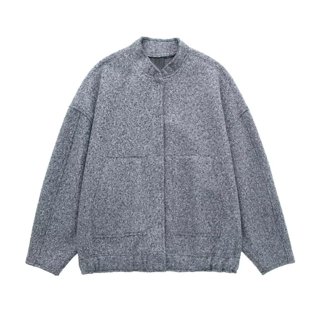 Женская твидовая куртка, пальто, пушистые плюшевые куртки для женщин, куртка-бомбер, пальто, осень-зима, черно-белая демисезонная куртка