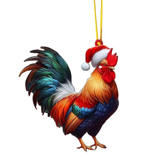 Yousheng 2D Акриловое Рождественское Украшение Милый Плоский Белый Медведь/Осьминог/Попугай Животное Подвеска на Зеркало Заднего Вида Автомобиля Аксессуары для Интерьера Автомобиля для Окна Стены