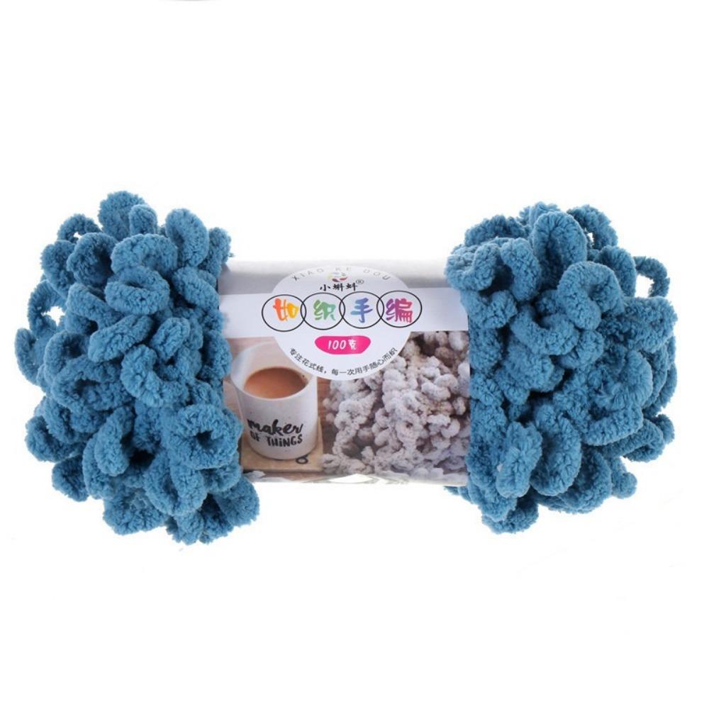 Multi-color Finger Circle Yarn 100g/Roll Hand Knitting Yarn Finger Loop Yarn Crochet Projects
