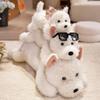 43cm Cute Fluffy Highland Dog Plush Toy White Terrier Plushie Soft Stuffed Puppy Animal Doll Pillow Kids Girls Birthday Gifts