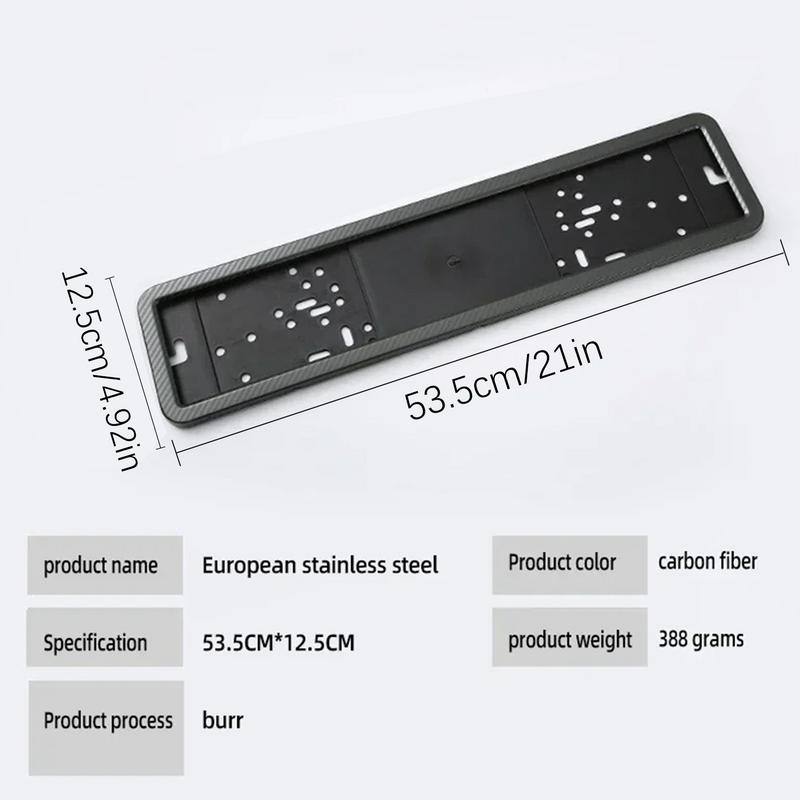 Рамка для европейского номерного знака автомобиля, держатель для автомобильного номерного знака, стильный кронштейн для номерного знака из нержавеющей стали, автомобильные аксессуары