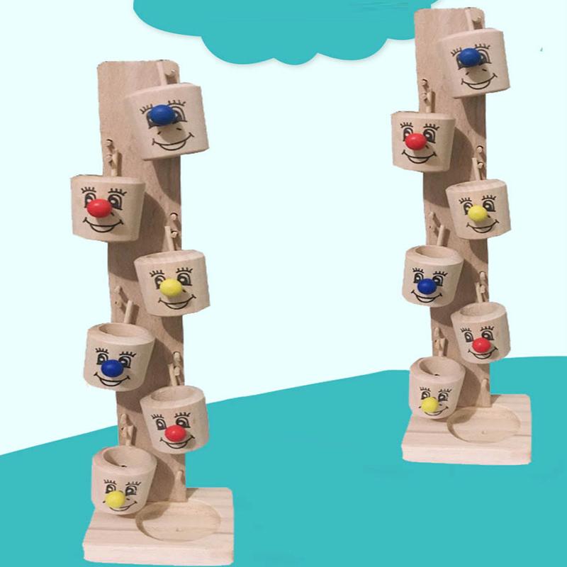 Новый интересный забавный клоун, винная бочка, ведро, башенные блоки, катящийся шар, развивающая игрушка для маленьких детей, для мальчиков и девочек, От 2 до 4 лет