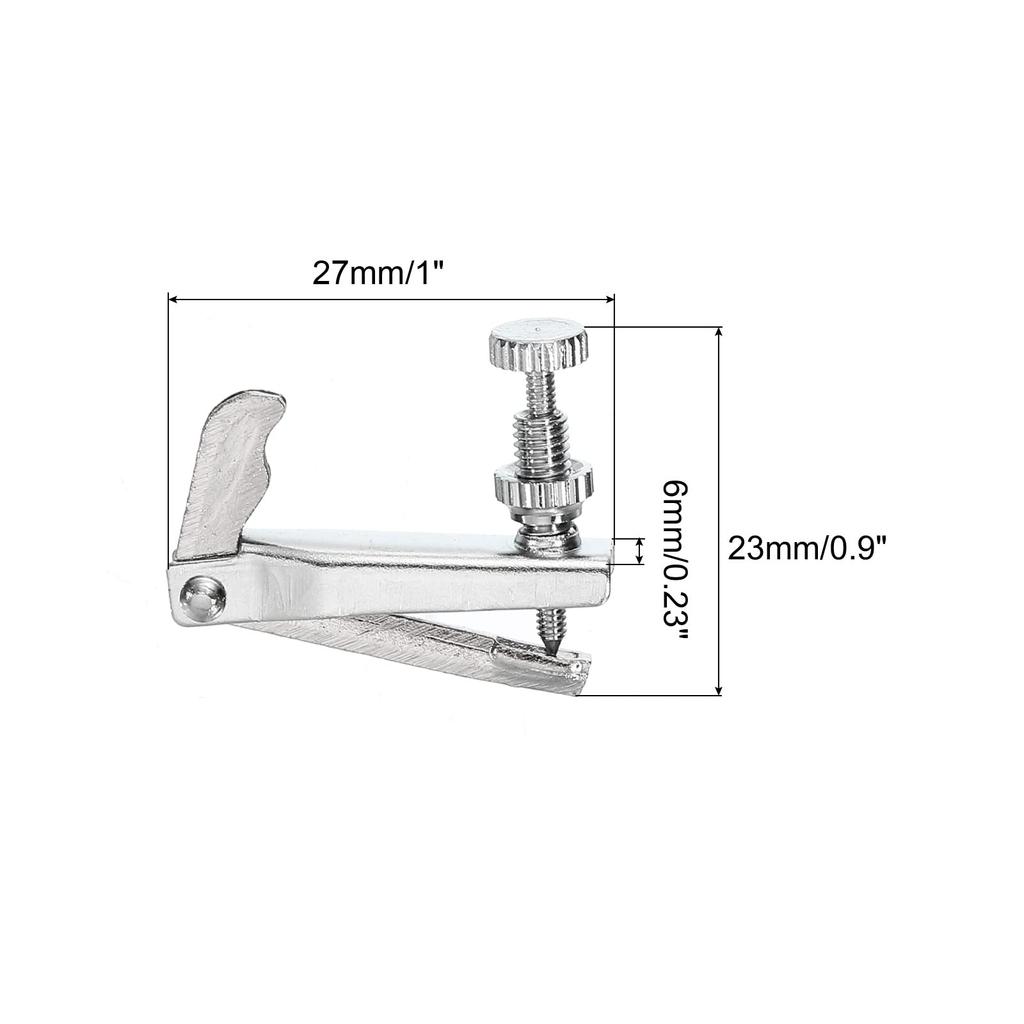Uxcell Violin Fine Tuner Fiddle String Adjuster Fine Tuner Silver for Violin 4 Pieces 4/4 3/4