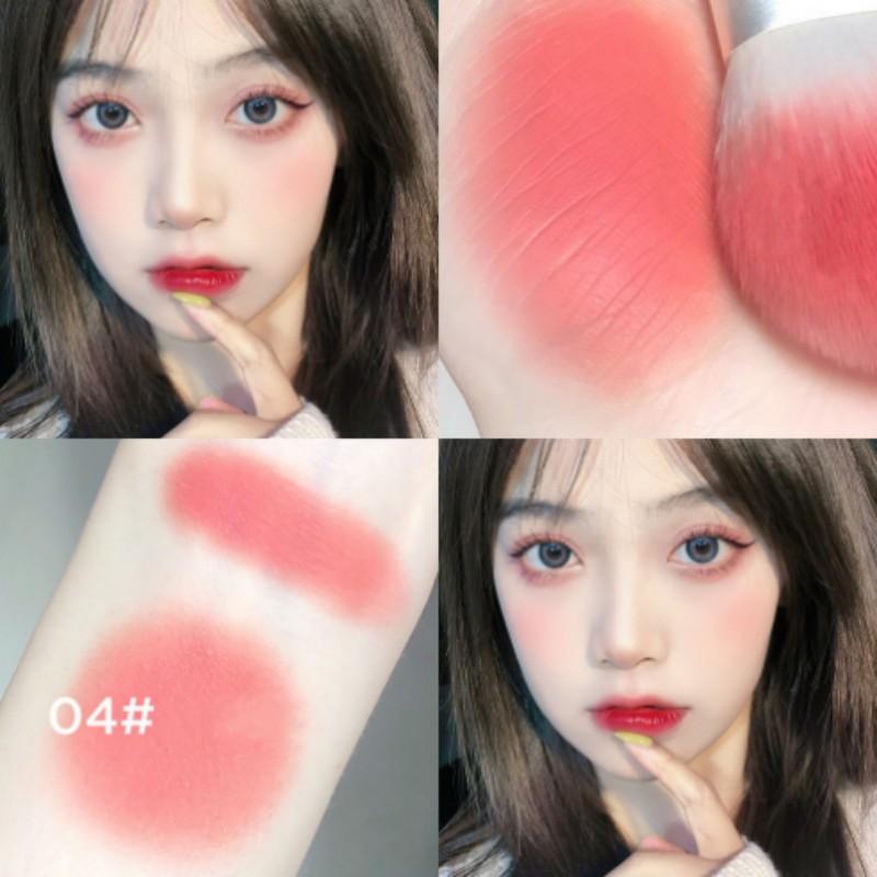 Модные 6 цветов румяна соевое молоко матовые жемчужные румяна основные моменты для отделки блюда долговечная основа для ремонта красивые цветы румяна