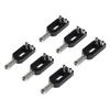 6Pcs Electric Guitar Tremolo Bridge Saddle U Shaped String Tuning Screw Saddle Accessory