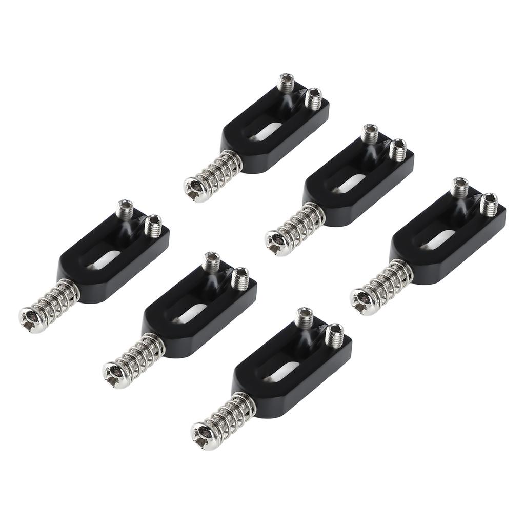 6Pcs Electric Guitar Tremolo Bridge Saddle U Shaped String Tuning Screw Saddle Accessory