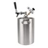 Мини-пивная бочка под давлением из нержавеющей стали 5 л с дозатором 60 фунтов на кв. дюйм, выпускной клапан, кофейный бочонок