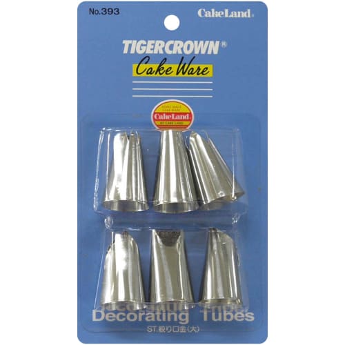 Tiger Crown Silver Tips, 26 x 40mm, New Wide, 6-Piece Stainless Steel Shaving Tip, 393, Pack of 6