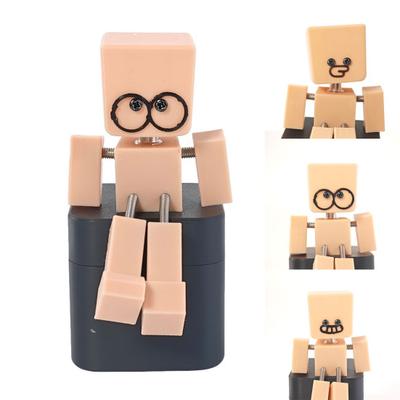 Кукла Качающиеся Ноги Yousheng 3D-печатная Фигурка Качающегося Человечка Без Батареек, Физически Приводимая в Движение, Качающийся Декор с 12 Выражениями для Приборной Панели Автомобиля, Офиса
