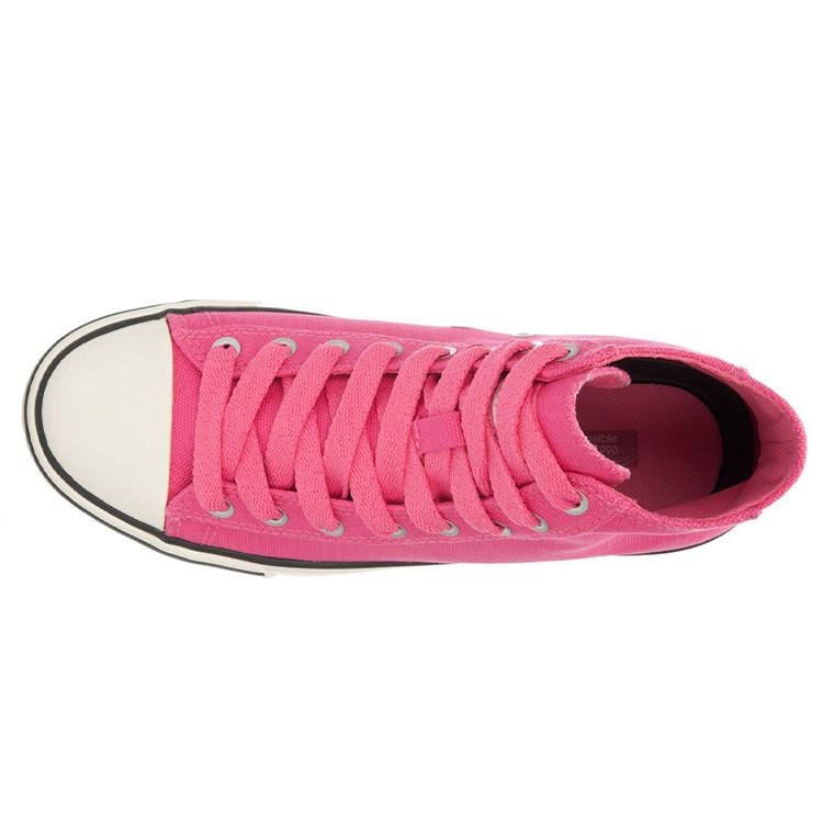 Li Ning износостойкие и легкие высокие кеды женские розово-белые ALAL126-4