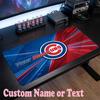 Chicago Cubs Customized Name Text Mouse Pad, Large Desk Mouse Mat Personalized Home Office Present