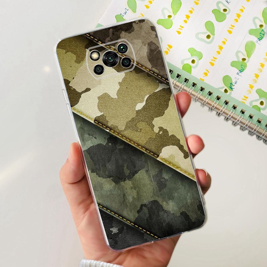 Чехол для Xiaomi Poco X3 Pro Новый Модный Расписной Чехол Прозрачный Силиконовый Мягкий ТПУ Чехол для Телефона Для Xiaomi Poco X3 NFC PocoX3 Pro Корпус