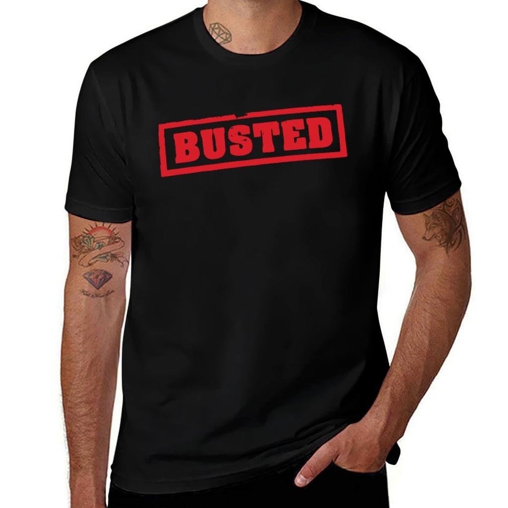 BUSTED TOUR T-Shirt funny t shirts man t shirt man plain man t shirts graphic T-Shirt