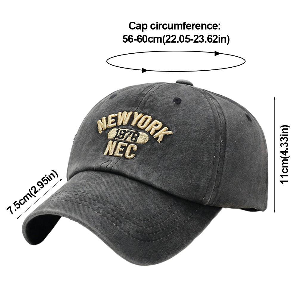 Adjustable Distressed Faded Cap Cotton Sunscreen Hats  For Man Women Outdoor Sports