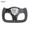 Автомобильный обогрев рулевого колеса автомобильные аксессуары для Tesla персонализированная гоночная кожа индивидуальная модель Y 3 S 2024 Highland Yoke