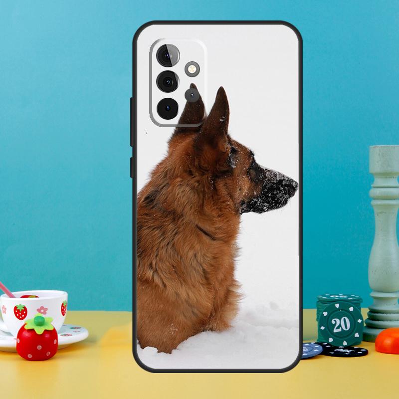 Чехол для собаки Немецкая овчарка для Samsung Galaxy A15 A16 A05 A26 A36 A56 A52 A53 A33 A13 A34 A54 A14 A35 A55 A22 A32