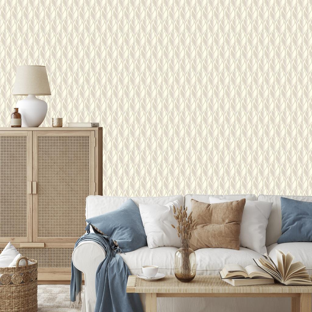 Wallpaper Beautiful geometric ornament with 3D effect 50x1000