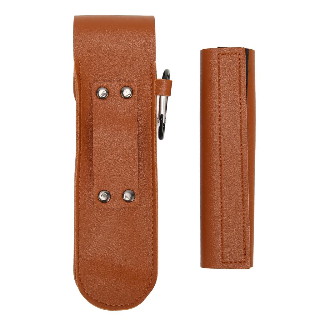 Bushcraft Auger Carbon Steel High Hardness Multi Purpose Hand Auger with PU Leather Pouch for Camping Adventure Outdoor