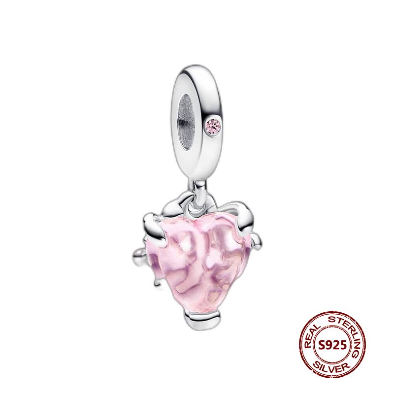 Подвески-хамелеоны, подходят модные оригинальные браслеты, серебро 925 пробы, циркон, осьминог, черепаха, бусина, бабочка, светлячок, подвеска, DIY изготовление ювелирных изделий