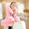Winter Girls Winter Thickened Jacket Korean Version of Children's Clothing Children's One Mid-length Hooded Coat