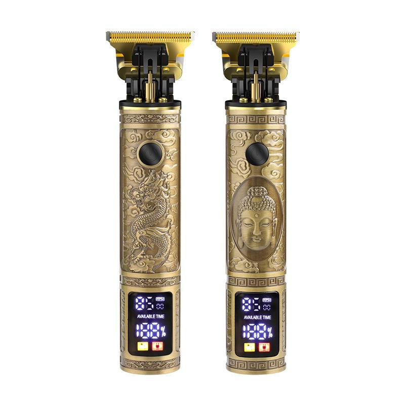 Электрическая аккумуляторная машинка для стрижки волос для мужчин: Водонепроницаемый, специальный дизайн резьбы