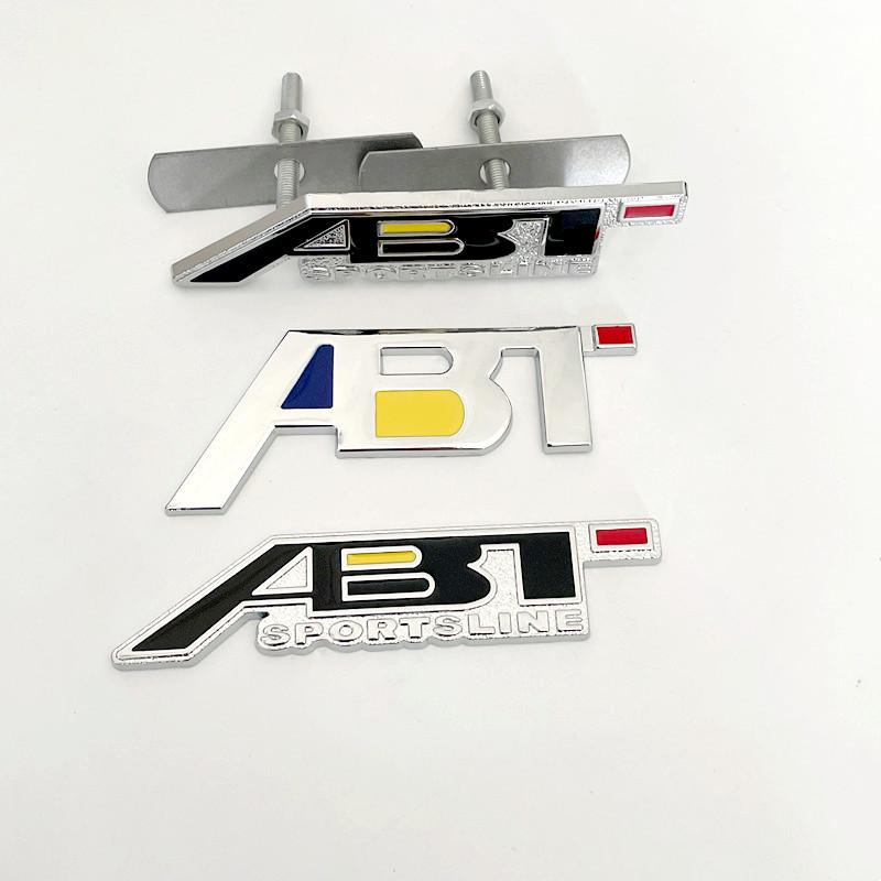 3D Металлическая ABT Передняя Решетка Задняя Крышка Багажника Крыло Эмблема Значок Наклейка Декали Для Q3 Q5 Q7 A3 A4 A5 A6 B6 B8 C6 C5