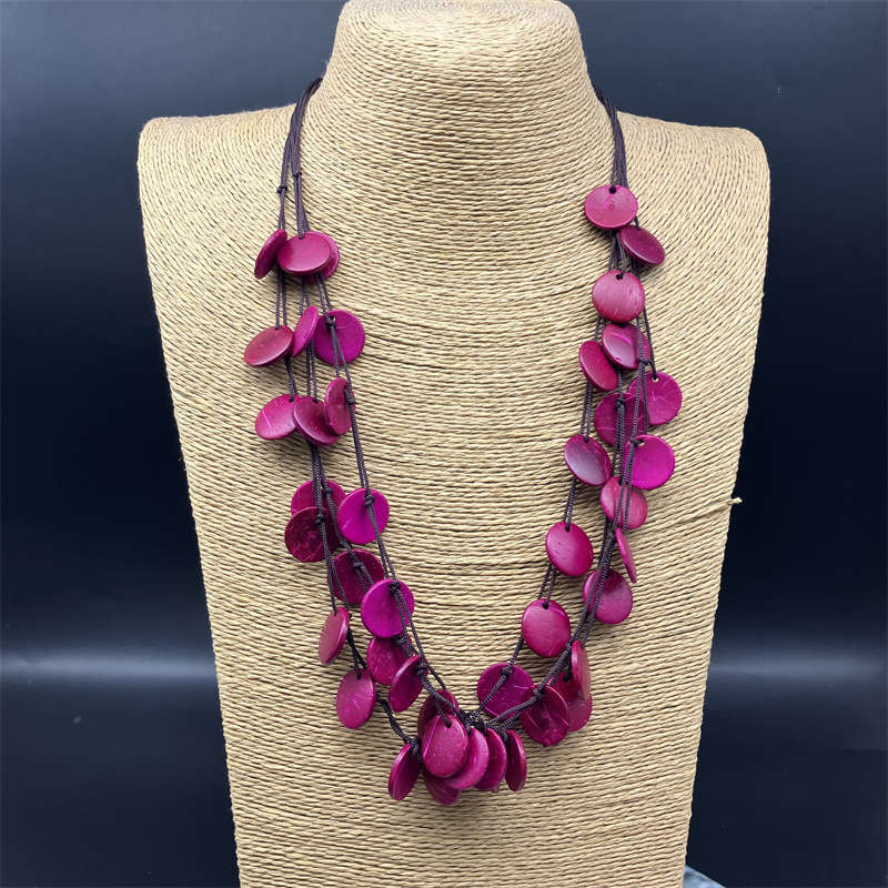Bohemian Beach Necklace Necklace fashion Anti-Allergy Ornament Retro style