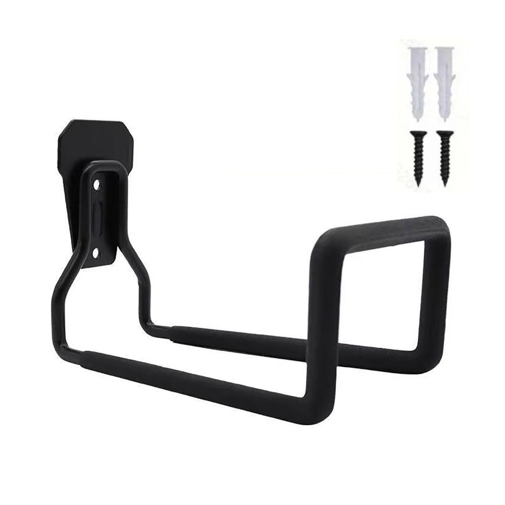 Iron Hose Hook Bracket Black Metal Hose Holder Sturdy Pipe Reel Rack for Air Hydraulic Hose