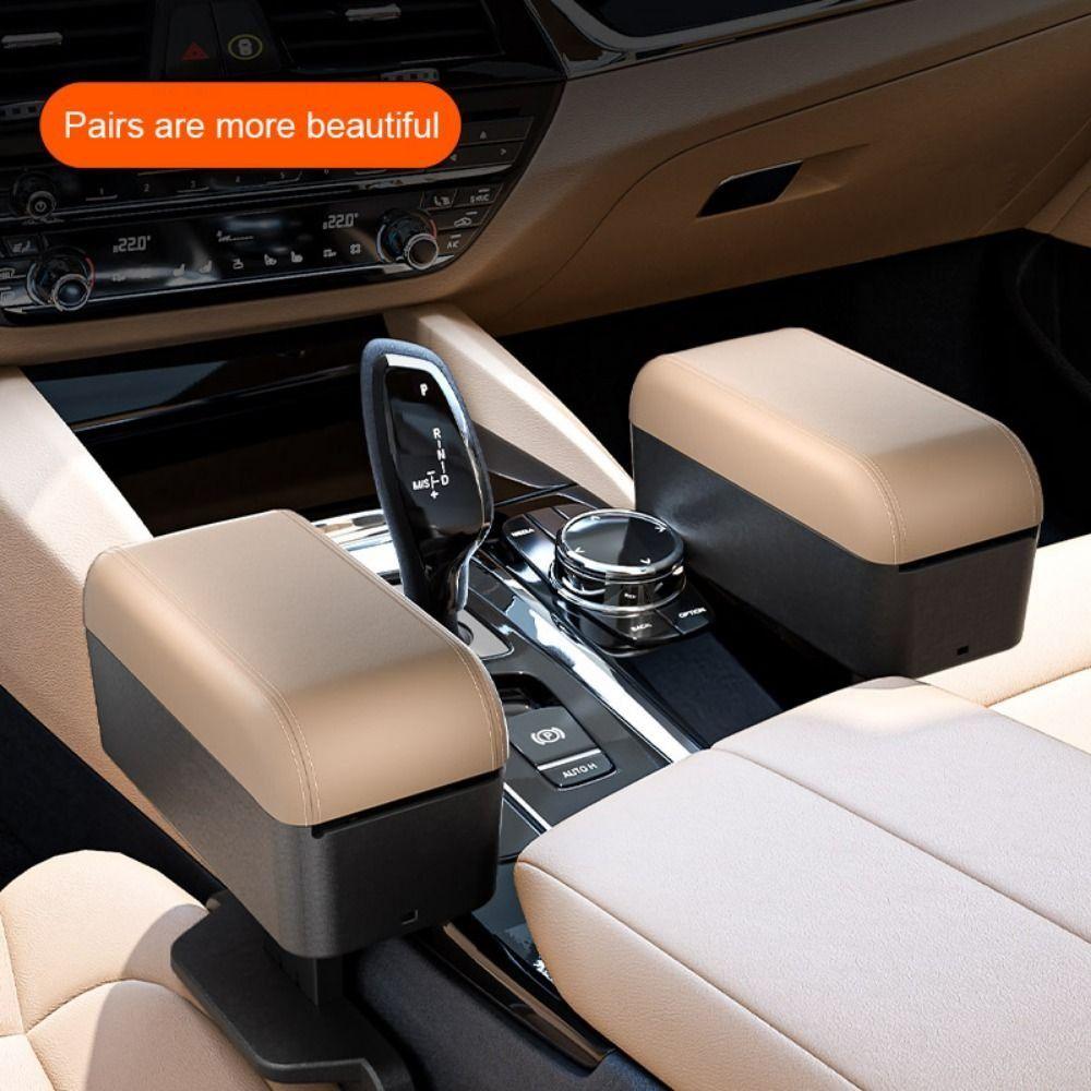 Increased Elbow Support Car Armrest Box Organizer Adjustable Height Elbow Rest Pad Car Accessories