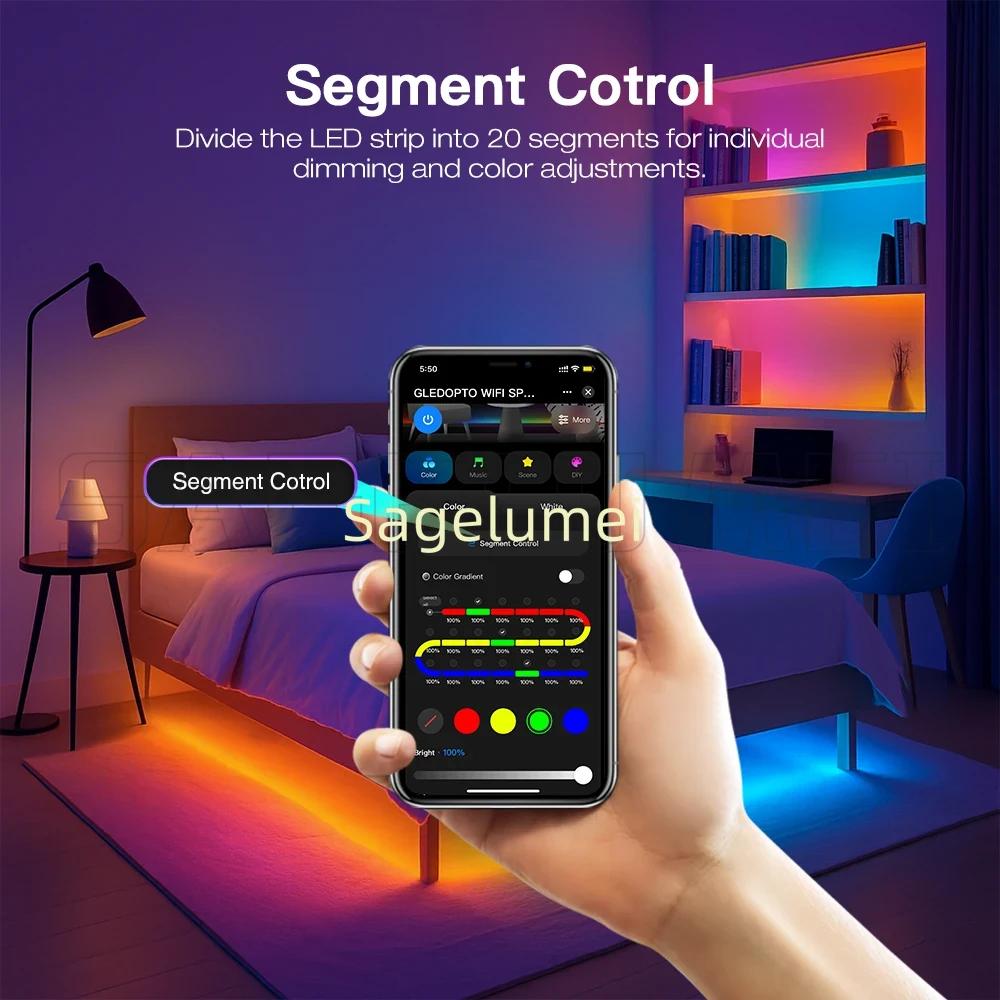 GLEDOPTO ZigBee GL-SPI-206W GL-SPI-206P WiFi Tuya SPI Digital Pixel LED Controller Smart Life App Control WS2811 SK6812 WS2801